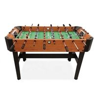 Mini 4 pieds intérieur Kicker baby-foot Table pour enfants rouge et bleu football hommes joueurs MDF matériel divertissement but