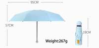 Hochwertige Geschenkbox im chinesischen Stil mit Fächer-Design, Damen-Vinyl-Sonnenschutz, Mini-Regenschirm für Sonne und Regen