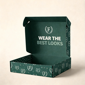 Caja de embalaje para calcetines y prendas de vestir para marcas en línea, caja de cartón corrugado tipo E con cierre automático, fabricante personalizado. - Product Image 4