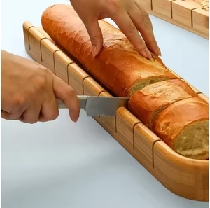 Tabla <span class=keywords><strong>de</strong></span> Cortar Pan <span class=keywords><strong>de</strong></span> Bambú Ecológica y Duradera con Diseño Nuevo, Bandeja <span class=keywords><strong>para</strong></span> Guardar Pan, Cortador <span class=keywords><strong>de</strong></span> Baguette, Tabla <span class=keywords><strong>de</strong></span> Cortar Pan Francés Largo con Ranura - Product Image 3