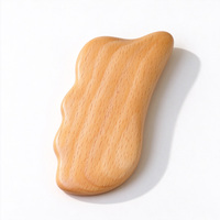 Planche Gua Sha en bois de hêtre, fabrication usine, logo personnalisé au laser, outil de massage en bois pour le visage, le dos et le corps