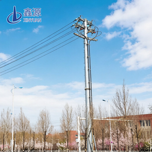 Poteau de ligne de transmission 9m 11m 12m 15m, poteau électrique galvanisé à chaud en acier Q345, norme ASTM pour la distribution d'énergie - Product Image 5