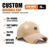 Gorra de Béisbol Urbana con Visera Curva, Textura Desgastada, Bordado 3D y Estilo Personalizado