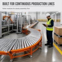 Convoyeur à rouleaux en acier inoxydable pour la manutention des matériaux d'équipements semi-conducteurs et la ligne de production propre