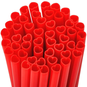 Mà<span class=keywords><strong>u</strong></span> hồng nhựa rơm cho nguồn cung cấp bên hình trái tim <span class=keywords><strong>u</strong></span>ống rơm <span class=keywords><strong>u</strong></span>ống nước đóng gói cá nhân rơm - Product Image 2