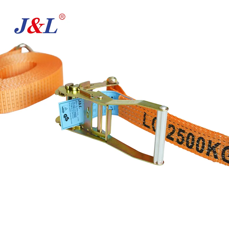 Julisling Heavy-Duty Ratchet Straps 2500kg WLL, correas de amarre para asegurar la carga del camión, 0,8 t-10t OEM de alta calidad