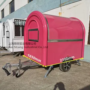 Fiberglass ice cream cart for food business street snow cone truck food trailer cart mobile bar kitchen food kiosk