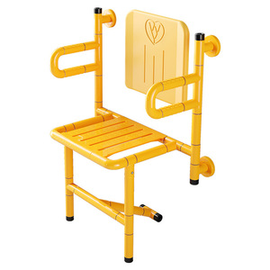 Tabouret pliant pour salle de bain, pliable à 90 degrés, chaise de douche murale pour personnes âgées et handicapées, avec siège antidérapant, capacité de 250 kg - Product Image 2