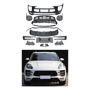 Kit Carrozzeria Paraurti Anteriore Stile Turbo per Porsche Macan 95B 2014-2017, Set di Conversione con Griglia e Cornice Fendinebbia - Product Image 1