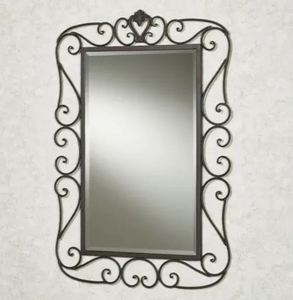 Espejo de Pared Ovalado con Cuentas, Marco Dorado con Perlas, Decorativo para Sala de Estar, Decoración <span class=keywords><strong>del</strong></span> Hogar, Venta al por Mayor - Product Image 3