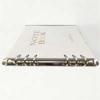 Reliure à 6 trous A5 personnalisée, couverture de carnet transparente en PP, pages de remplissage en papier
