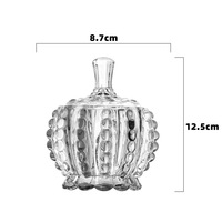 Vente directe d'usine nouveau pot de bonbons en verre Transparent pour le stockage de desserts et la décoration de cuisine pour une utilisation de fête et le stockage des aliments