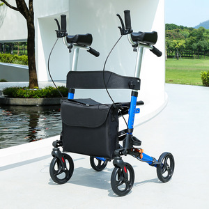High Quality Ultralight Mobility Aids Disabled Wheelchair For The <b>Elderly</b> <b>Walker</b> Folding Walking aids - Product Image 2
