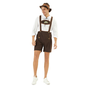 Disfraz de Cervecero Bávaro para Hombre, Oktoberfest de Múnich, Uniforme de Halloween, Color Marrón, Tallas M-3XL, Disfraz Masculino Adulto - Product Image 3