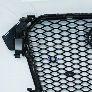 PNB RS4 Style <b>Grille</b> Audi A4L/S4 B8.5 13-16 | ABS Material | Honeycomb <b>Mesh</b> Glossy Black | High Quality | Includes Mounting - Product Image 4