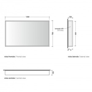 App Flaminia 120 specchio per il trucco a LED di lusso Art déco a parete ovale incorniciato specchio da bagno per la decorazione cosmetica luce per il trucco - Product Image 4