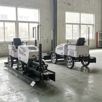 Machine de nivellement laser à deux roues facile à utiliser pour les travaux de dalles en béton des parkings