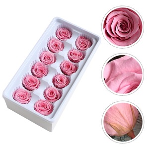 Têtes de roses éternelles préservées longue durée, 10/12 pièces, pour arrangements floraux de mariage et matériaux de bricolage – Approvisionnement direct usine - Product Image 3