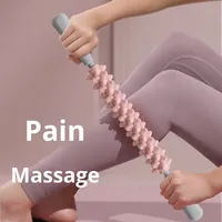 Bâton de massage de yoga, dent de loup, rouleau de massage non fin, relaxation musculaire des mollets et des cuisses, santé et remise en forme