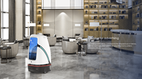 Robot Pengantar Makanan Hotel Pintar AI 2026, Robot Paket Gudang Komersial, Robot Layanan Fitur Iklan