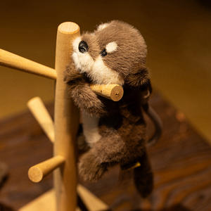 Oso de Peluche Suave y Adorable, Muñeco Granulado con Peso para Colgar en Bolsos, con Forro de Fieltro y Malla de Franela para Alivio del Estrés - Product Image 4