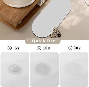 Nouveau design Tapis de bain en terre de diatomée à séchage rapide, tapis de sol de salle de bain en boue de diatomite - Product Image 3