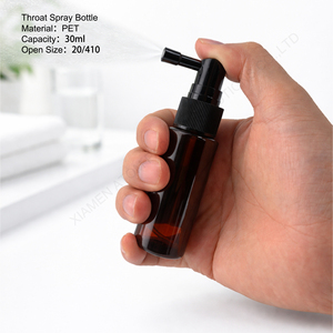 Heißer Verkauf: 30ml Bernsteinfarbene PET-Kunststoff Boston Mini Nasenspray-Flasche mit Pumpzerstäuber für Nasen- und Halspflege, Medizin und Reisenutzung - Product Image 5