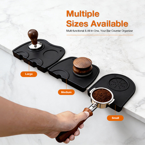 Own Mold Snap-on Disassembly Eco-Friendly Classic Barista <b>Tools</b> <b>Silicone</b> Multifunction Coffee Tamping Station - Product Image 2