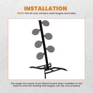 Cible en acier robuste à réinitialisation automatique pour le tir en extérieur – Accessoire d'entraînement tactique - Product Image 6