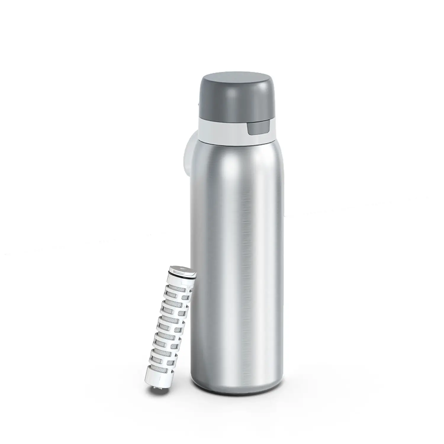 Bottiglia d'acqua portatile in acciaio inossidabile con filtro dell'acqua del rubinetto