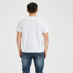 Maglietta in Cotone Bianco Economica 100% Cotone Collo Tondo Casual 150gsm <span class=keywords><strong>SML</strong></span> 0,99USD per Promozioni Elettorali e Pubblicità - Product Image 3