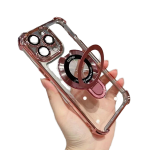 Sang Trọng Chống Sốc Rõ Ràng <span class=keywords><strong>TPU</strong></span> Chủ Từ Điện Thoại Di Động Trường Hợp iPhone 15 14 13 12 11 Pro Max Di Động Trong Suốt Bìa Shell - Product Image 3