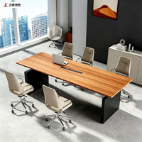 Table de réunion de petite taille pour 6 personnes JIUSHUN, mobilier de bureau, table de réunion d'équipe moderne, table de conférence personnalisée
