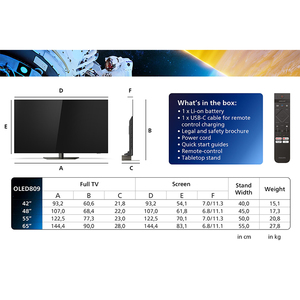 <span class=keywords><strong>Téléviseur</strong></span> intelligent de fabrication professionnelle, 48 pouces, HD, sans cadre, LCD LED, 4K OLED, <span class=keywords><strong>Ambilight</strong></span> TV - Product Image 6
