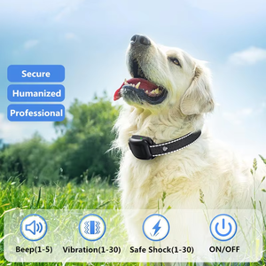 새로운 1000m 범위 IP67 방수 고리 전기 개 충격 훈련 고리 시계 스타일 원격 애완 동물 목걸이 훈련 개 - Product Image 3