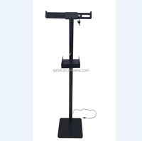 Support de sol autonome EStand pour tablette de sécurité avec imprimante, plateau pour accessoires et support verrouillable pour tablettes de 7, 8, 9, 10, 11, 12, 13 pouces