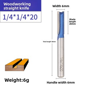 Fraise CNC Hengwei pour machines de gravure et de dé<span class=keywords><strong>coupe</strong></span>, en bakélite, à double tranchant, <span class=keywords><strong>lame</strong></span> droite, 10 mm - Product Image 1