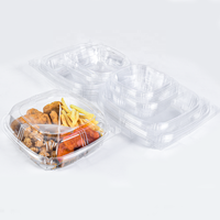Boîte de rangement jetable en plastique transparent pour desserts et gâteaux, avec couvercle articulé, en PET, pour pâtisseries et gâteaux à emporter – Offre Spéciale