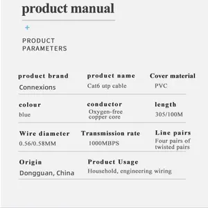 Utp/Ftp/Stp Cat5E/Cat6/Cat6A Fio de rede para hubs, interruptor Adsl, roteador de TV, computador, conjunto digital, equipamento sem fio