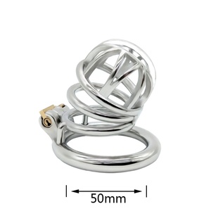 Dispositivo de Castidad Masculino de Acero Inoxidable, Jaula para Pene, Jaula de Metal Lisa para Ejercicios de Bondage, Juguete Sexual para Hombres y Parejas - Product Image 3