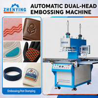 Presse à chaud automatique à double tête en silicone pour le gaufrage de cuir, de chaussures, de vêtements et de tissus, pour la création de textures 3D en relief