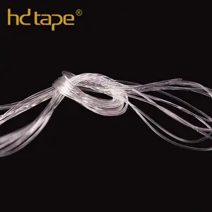 Fil de cristal anti-puanteur personnalisé pas facile à casser 0.5mm bijoux cordon en tpu chaîne élastique transparente