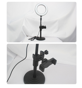 Nouvelle lumière de remplissage à Position unique <span class=keywords><strong>LED</strong></span> trois tons lumière <span class=keywords><strong>anneau</strong></span> vivant <span class=keywords><strong>support</strong></span> de lumière de remplissage <span class=keywords><strong>support</strong></span> de Selfie multifonction de bureau <span class=keywords><strong>support</strong></span> de téléphone - Product Image 6