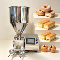 Nouvelle machine automatique de remplissage, de décoration, de glaçage et de garnissage pour crème, confiture, beignets, pain moelleux, gâteaux, choux à la crème, croissants, etc.