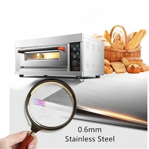 Nuovo Forno Elettrico Commerciale a Singolo Ripiano in Acciaio Inox ad <span class=keywords><strong>Alta</strong></span> Produttività per <span class=keywords><strong>Pizza</strong></span> e Pane - Product Image 6