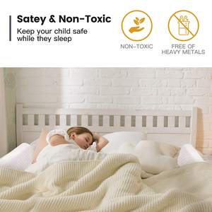 Parachoques de cama de bebé <span class=keywords><strong>para</strong></span> niños pequeños, Riel de protección de cama de espuma <span class=keywords><strong>para</strong></span> Twin Full Queen King Size - Product Image 4