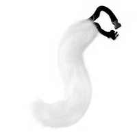 Accessoires de cosplay d'anime, bandeau en fourrure douce en forme d'oreilles de renard avec longue queue en peluche, ensemble pour les fêtes costumées et les carnavals