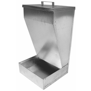 JH-Mech 25 Lbs Grande Capacité Mangeoire Extérieure pour Animaux de Compagnie Mangeoire par Gravité <span class=keywords><strong>Distributeur</strong></span> <span class=keywords><strong>Automatique</strong></span> Galvanisé de Nourriture pour Chien - Product Image 2