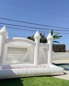 Château Gonflable Blanc de Mariage avec Toboggan pour Adultes, Trampoline de Saut pour Fête et Événement, Mariage Blanc de Luxe A - Product Image 4