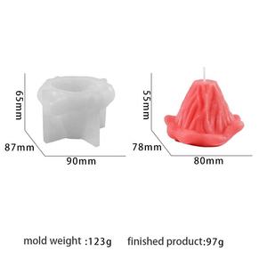 Early Riser nuevo <span class=keywords><strong>molde</strong></span> de silicona DIY volcán vela adornos <span class=keywords><strong>molde</strong></span> iceberg aromaterapia vela decoración <span class=keywords><strong>molde</strong></span> de yeso - Product Image 4